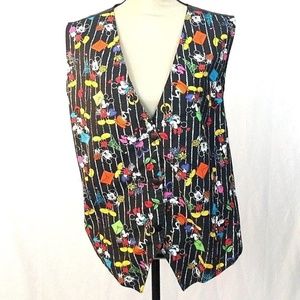Vintage Disney Mickey Mouse Vest Women's Plus